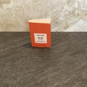 Tom Ford Bitter Peach Sample Card - Peach Orange with White Label